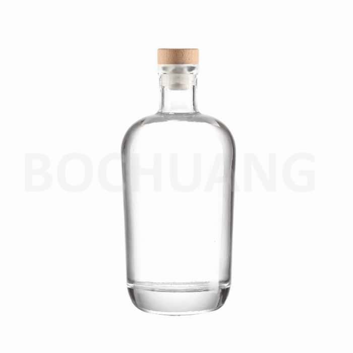 750ml Clear Gin Glass Bottle