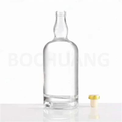 750ml Clear Glass Whisky Bottle Foar Distilleries
